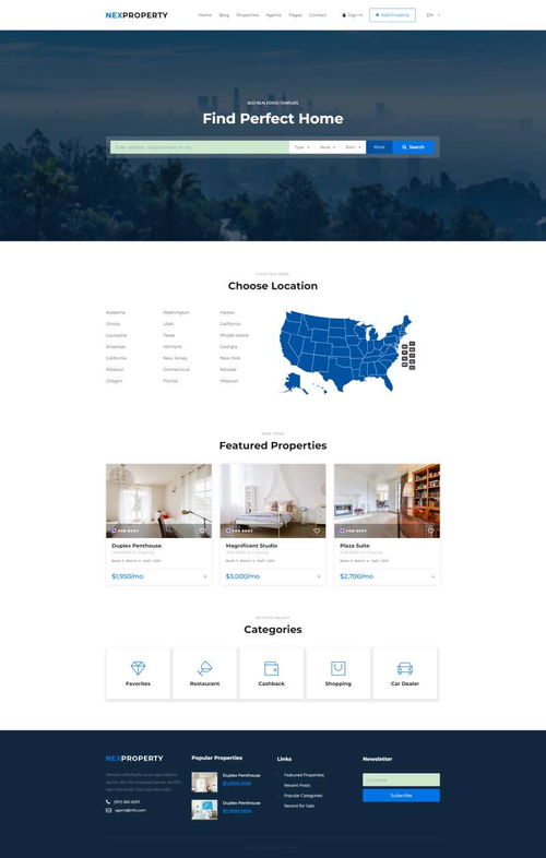 房產(chǎn)中介網(wǎng)站源碼與大氣地產(chǎn)類網(wǎng)頁設(shè)計(jì)模板解析